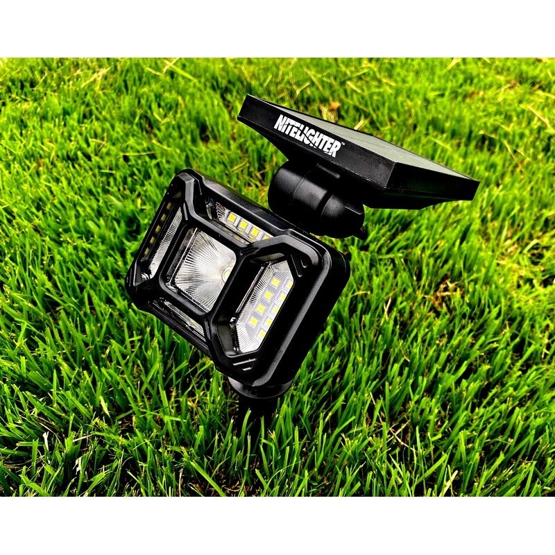 2 Pack Solar LED Landscape Spotlight Dusk to Dawn Adjustable Outdoor Lights NEW gallery