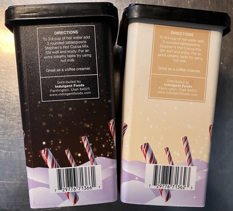 2-Pack White & Dark Chocolate Candycane Cocoa Stephen’s Gourmet Hot Chocolate gallery