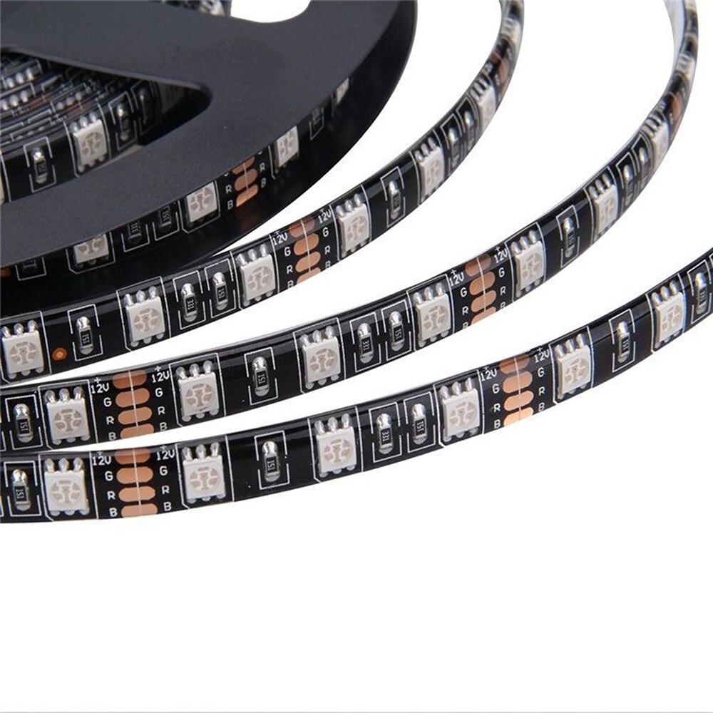A1 AUTO 5M 16ft Flexible LED Strip Light SMD 5050 Waterproof Black Base, White gallery
