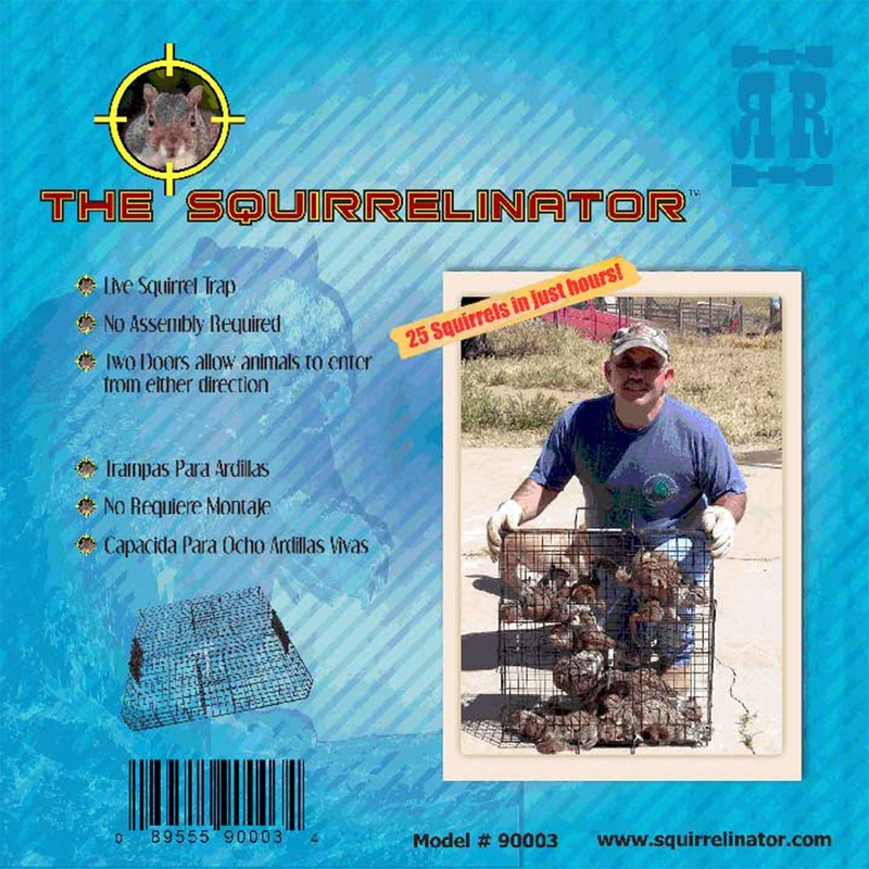 Rugged Ranch Squirrelinator Squirrel Chipmunk Metal 2 Door Trap Cage (4 Pack) gallery