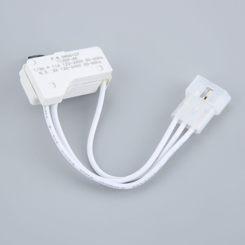 Dryer Door Switch Assembly Replacement for Whirlpool, Kenmore, Maytag 3406107 gallery