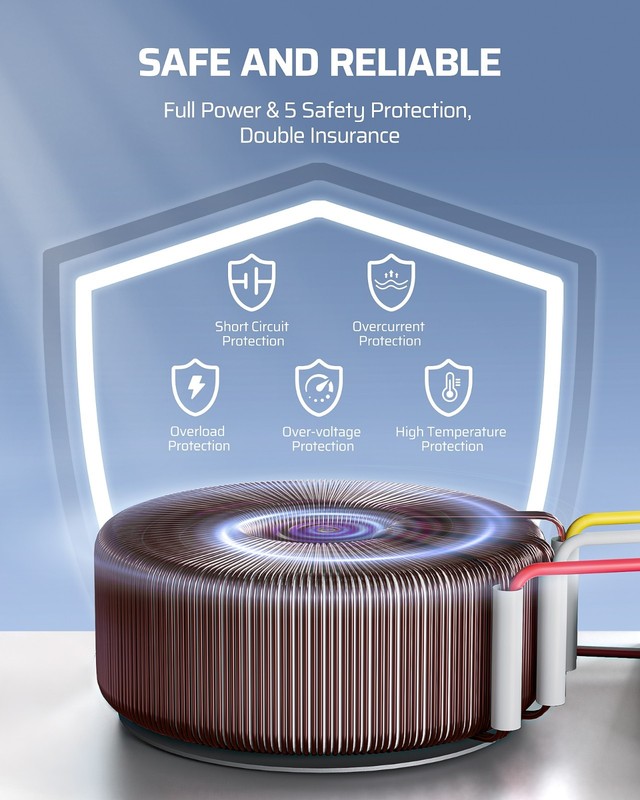 300W Low Voltage Landscape Transformer, Multi Zone, 120V to 12V/14V,Weatherproof gallery