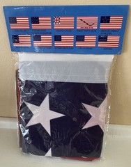 3×5 35-Star U.S. Flag Lined Super-Polyester Canvas Header Brass Grommets