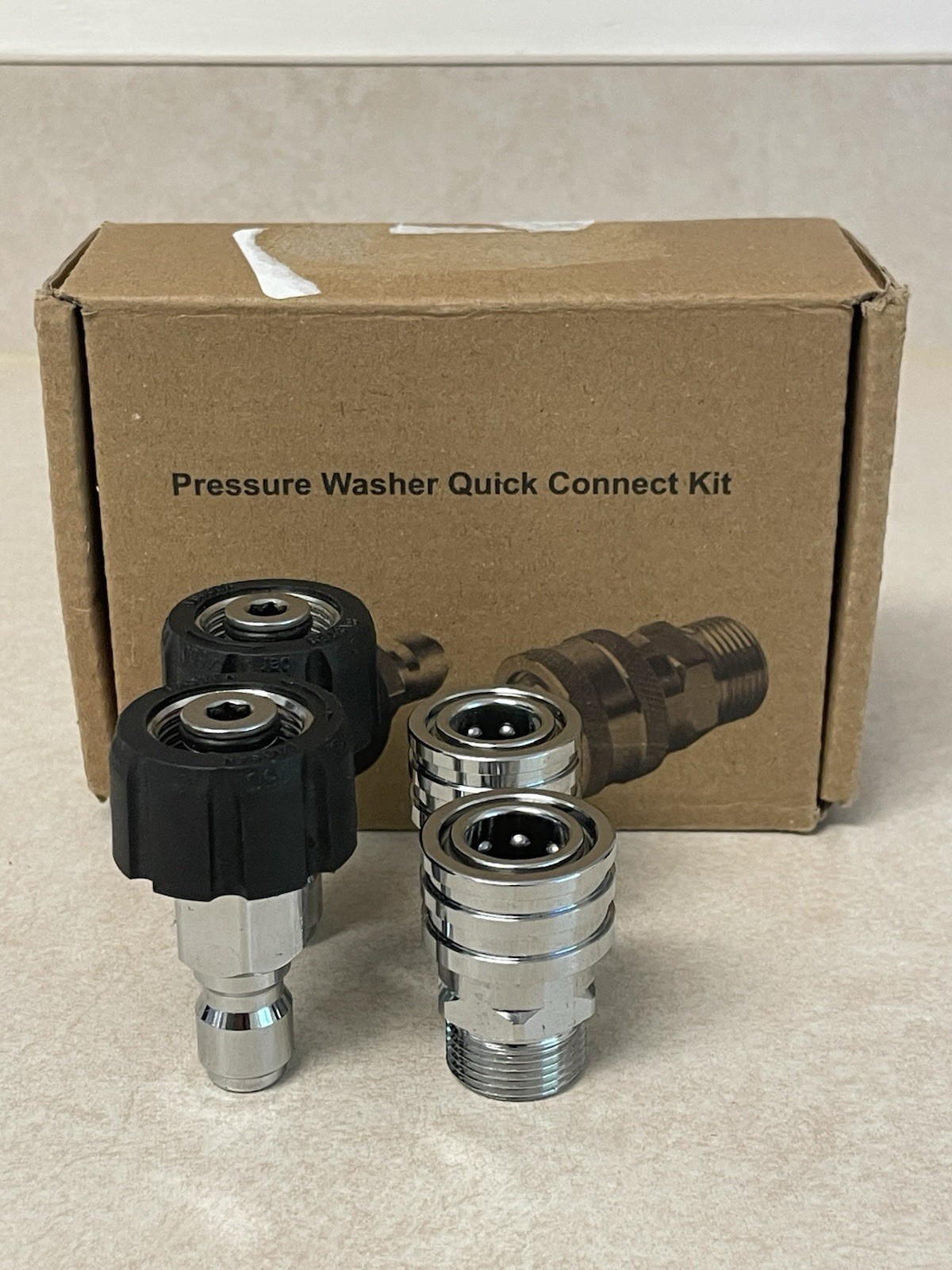 Pressure Washer M22 Swivel to 3/8" Quick Connect Kit Stainless Steel 4 Pack gallery
