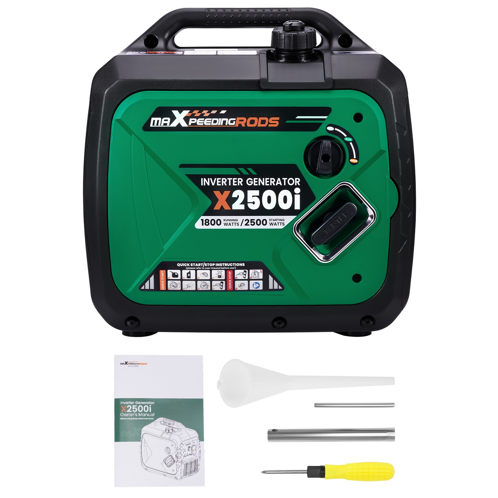 Portable 2500W Inverter Generator for Tailgate Parties, 2x120V Outlets gallery