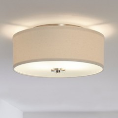 Progress Lighting Inspire 13 in. 2-Light Brushed Nickel Kitchen Ceiling Light