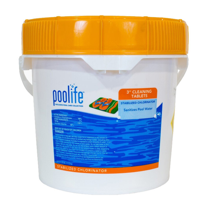 Poolife 3 inch Cleaning Tablets 25 lbs Pool Chlorine gallery