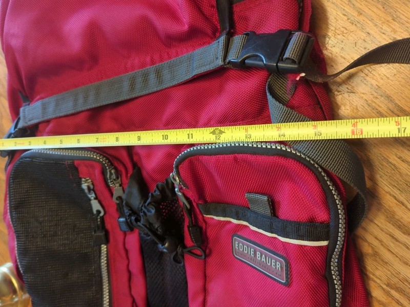 Eddie Bauer EBTEK Backpack EB1920 Red & Black Outdoors Large  5
