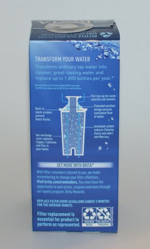 1 NEW BRITA STANDARD REPLACEMENT FILTER 2 MONTHS (40 GALLONS) WATER gallery