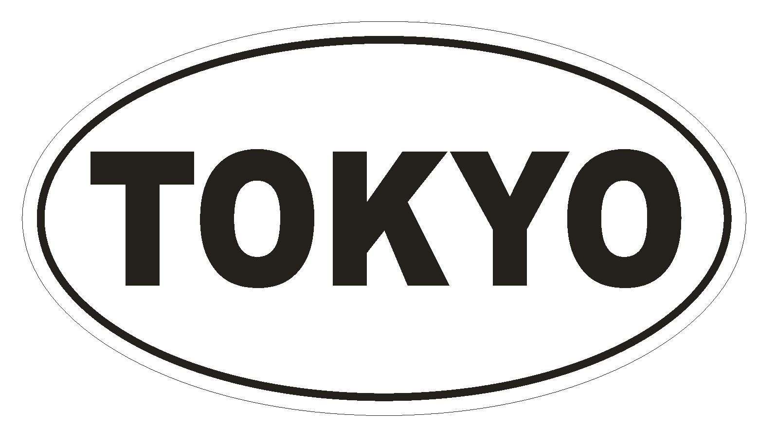 TOKYO Country Code Oval Bumper Sticker or Helmet Sticker D999 Japan gallery