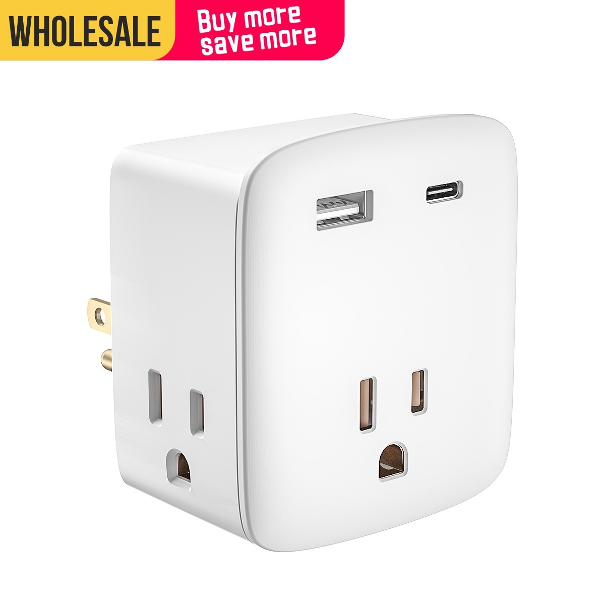 Wall Outlet Extender Splitter, with 3 AC Outlets and 2 USB, To Cruise Ships gallery