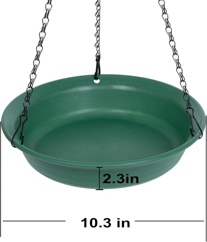 Easy to Hang 10" Bird Feeder & Bath for Garden - Perfect Gift for Bird Lovers gallery