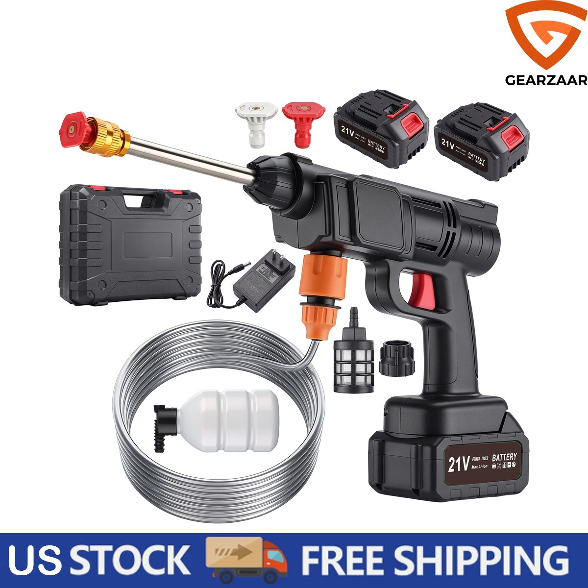 Water Pressure Washer For vehicles Portable 70 dB US 1.2mpa/145PSI Cordless gallery