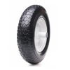 16" Flat Free Solid Tire and Wheel, 4.80/4.00-8 PU Airless Tires Light Grooves gallery
