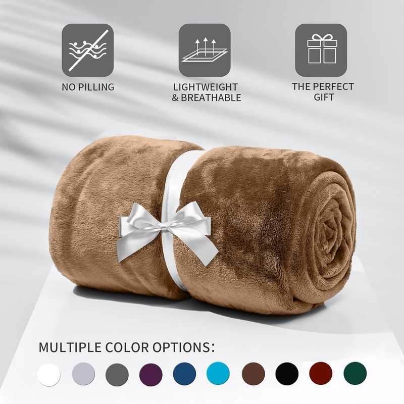Extra Large Fleece Blanket Throw Soft Versatile Blanket for Sofa Bed Couch Queen gallery