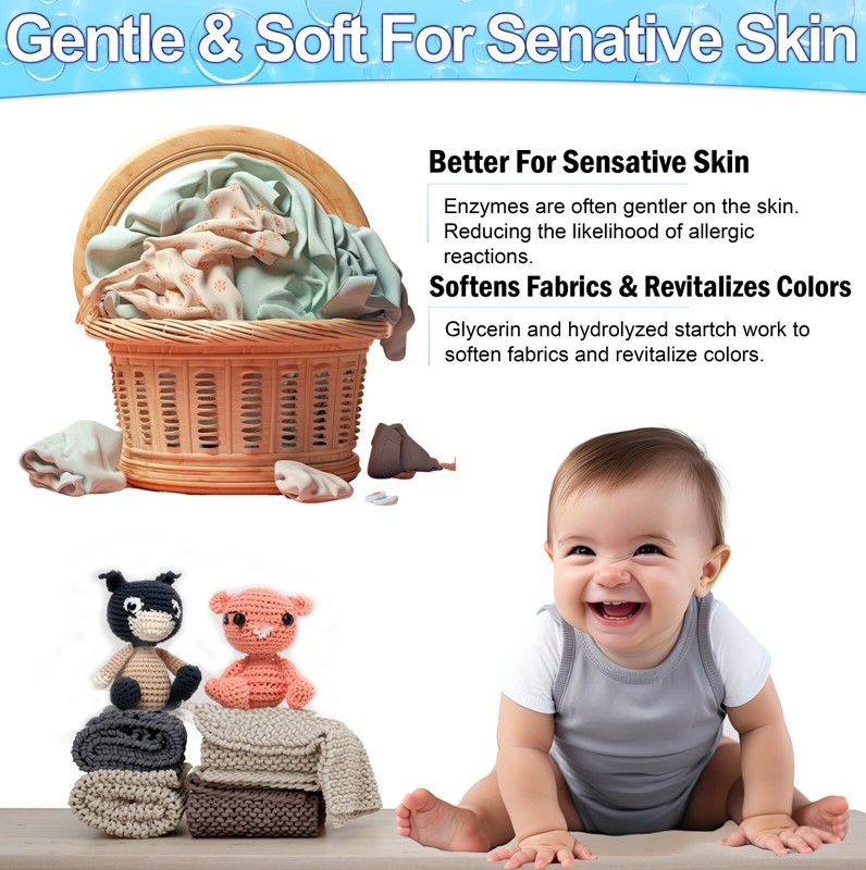 Laundry Detergent Sheets (120 Loads) Eco-Friendly Hypoallergenic & Enzyme-Base gallery