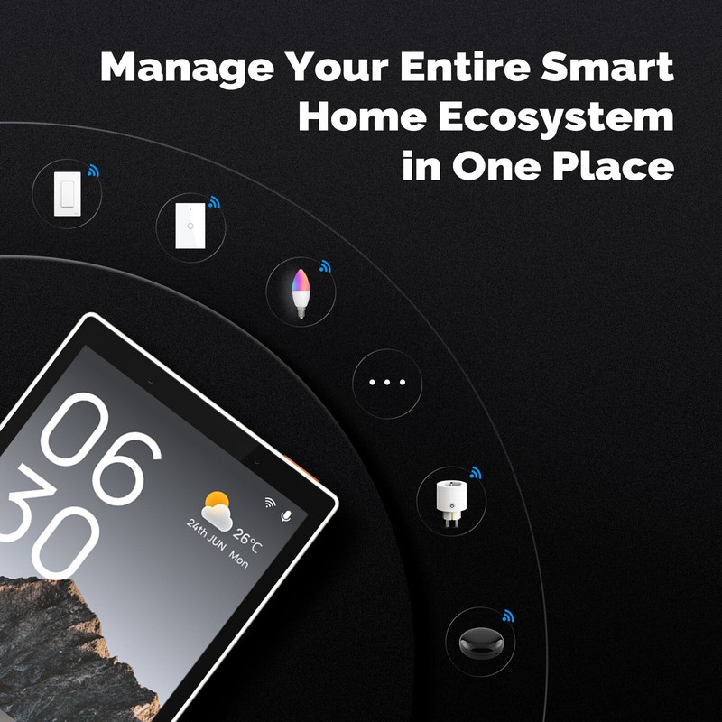 MOES WiFi&Zigbee Smart Switch Touchscreen Panel Alexa Built-in Voice&APP Control gallery