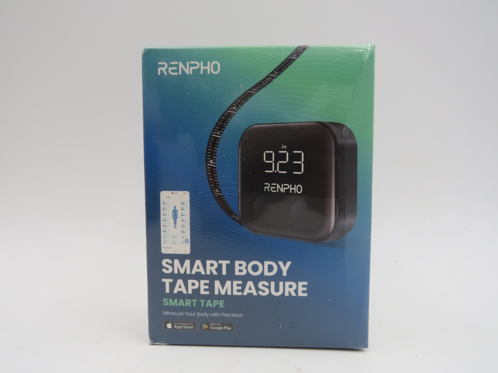 RENPHO Smart Body Measuring Tape Rechargeable Tape Measure with LED Display gallery