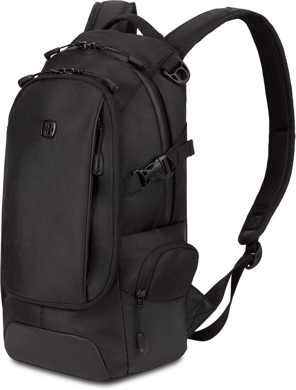 3598 Backpack Narrow Daypack, Black Ballistic, 18-Inch