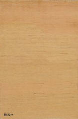 Versatile Gabbeh Solid Design Peach Wool Modern Foyer Rug Ideal for Any Room 3×4