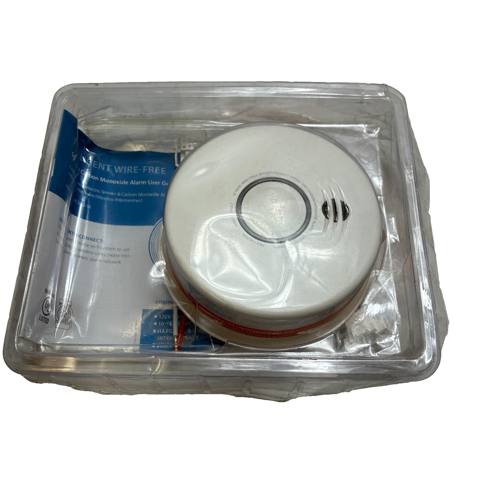 KIDDE P4010ACSCO-W Wire-Free Interconnect Hardwired Smoke Carbon Monox Alarm gallery