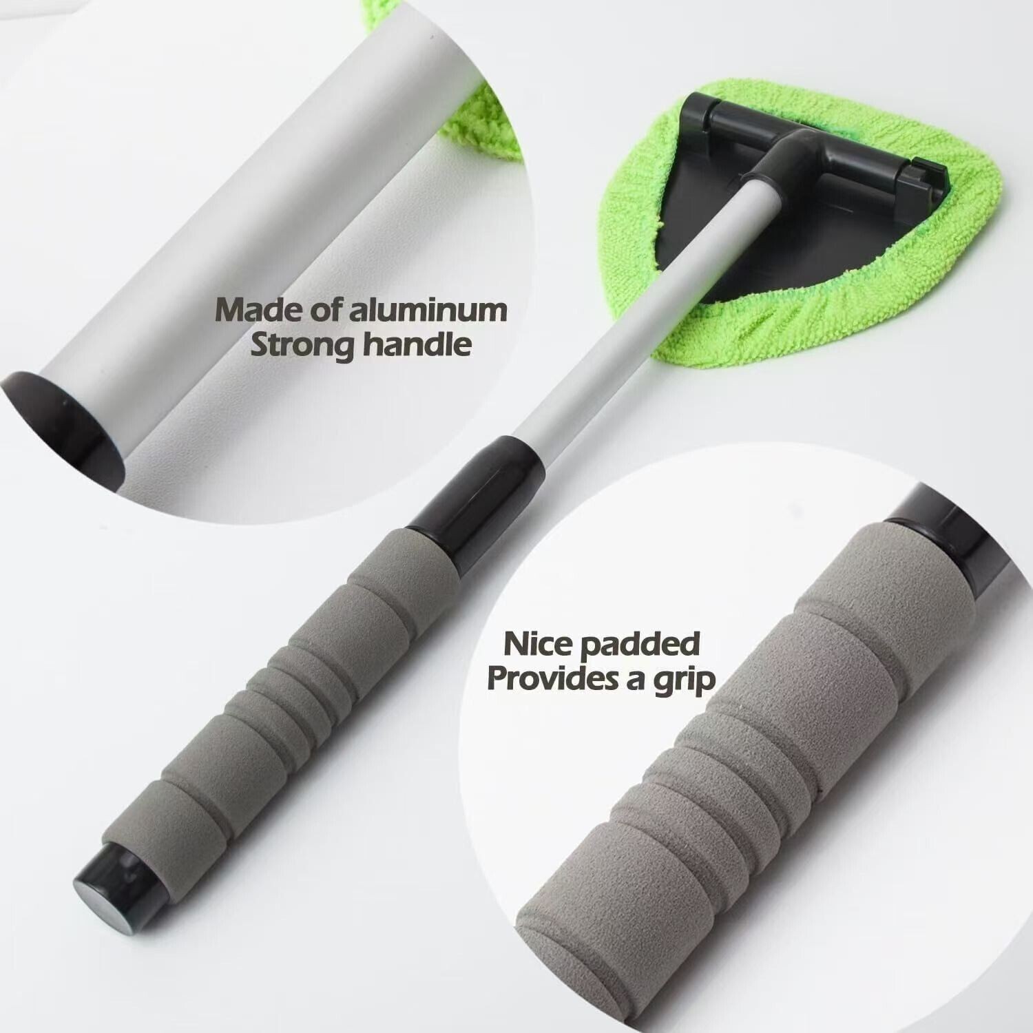 Windshield Cleaning Tool Kit Car Window Glass Wiper Cleaner Brush Pad Extendable gallery