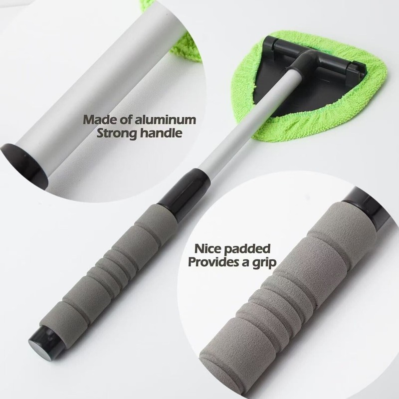 Windshield Cleaning Tool Kit Car Window Glass Wiper Cleaner Brush Pad Extendable gallery