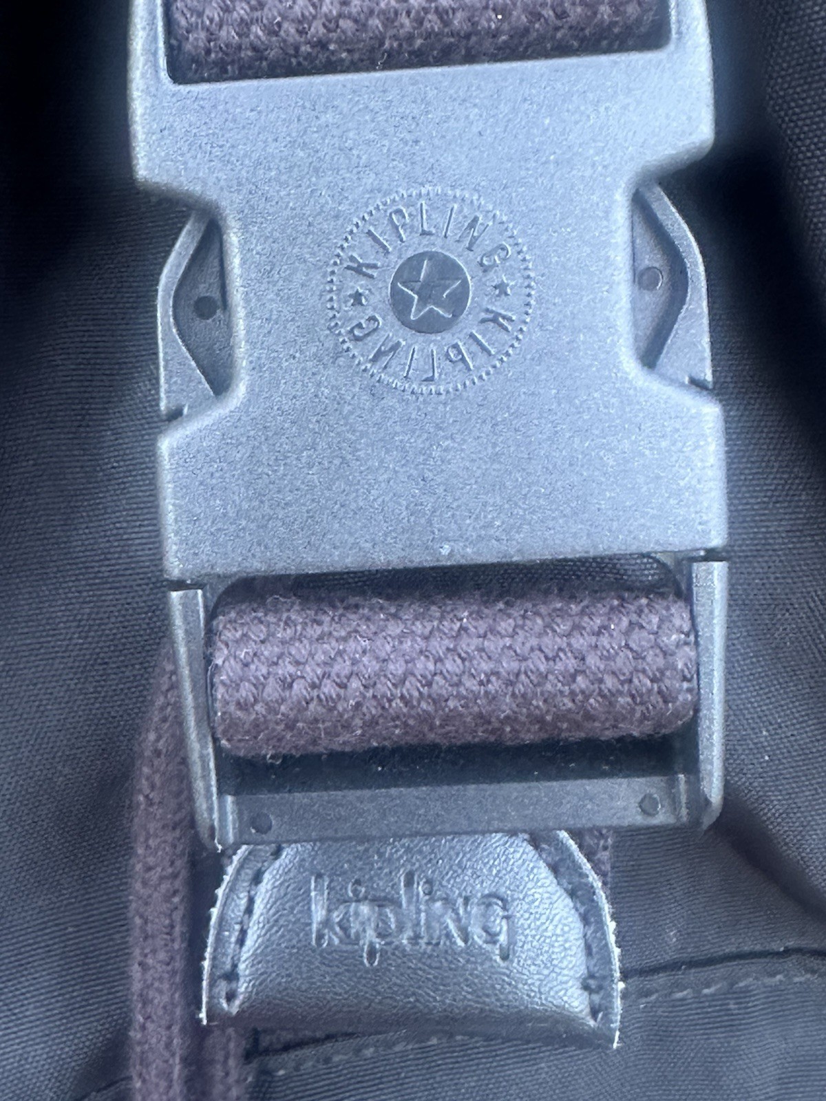 Kipling Black Nylon Backpack Drawstring Travel School Laptop Bag Monkey Charm 5