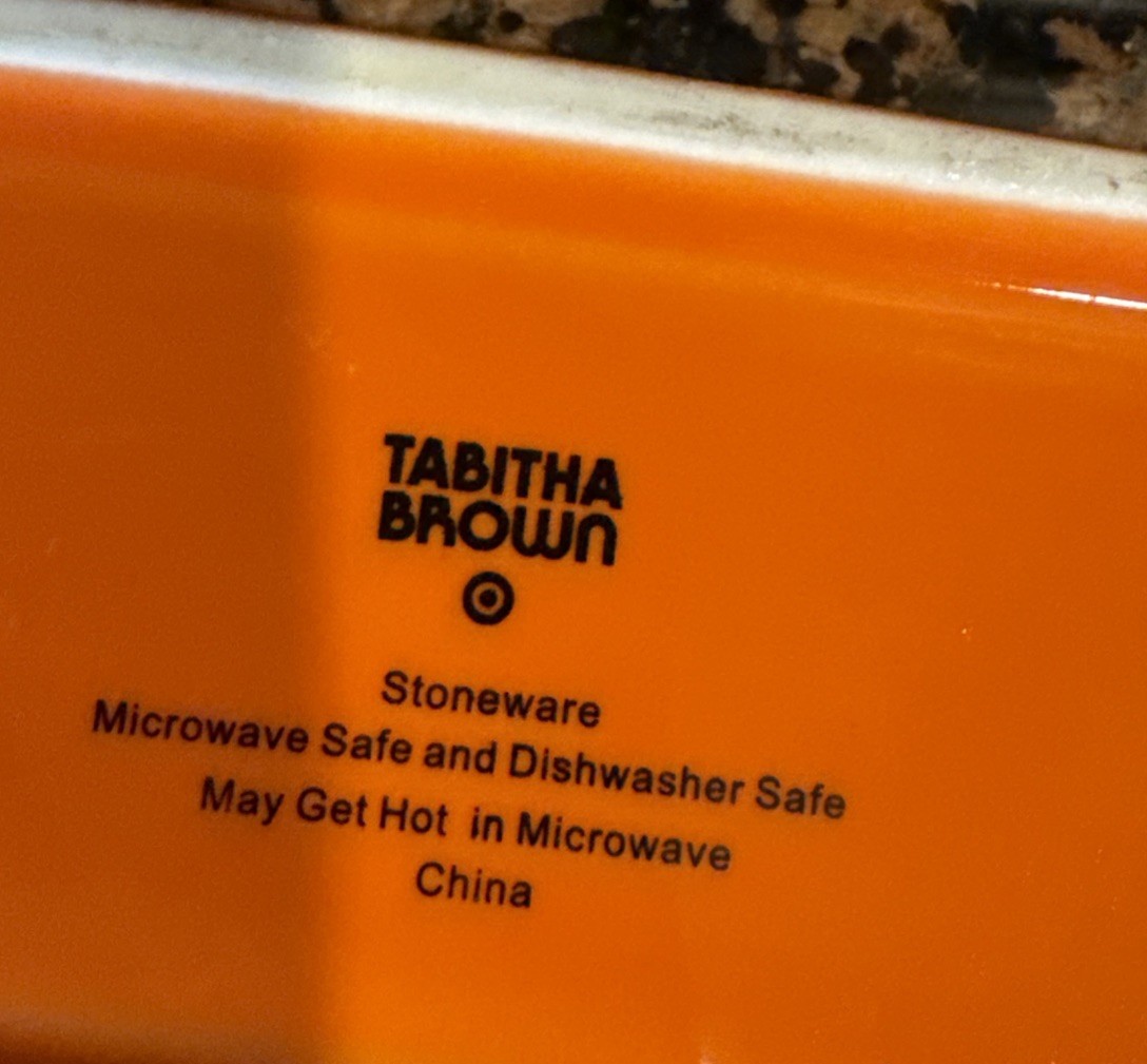 Tabitha Brown Butter Dish Spread Love Orange Yellow and Blue Sleek Design gallery