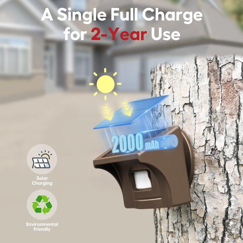 Solar Driveway Alarm System - Wireless Motion Alerts, 1/2 Mile Range, App gallery