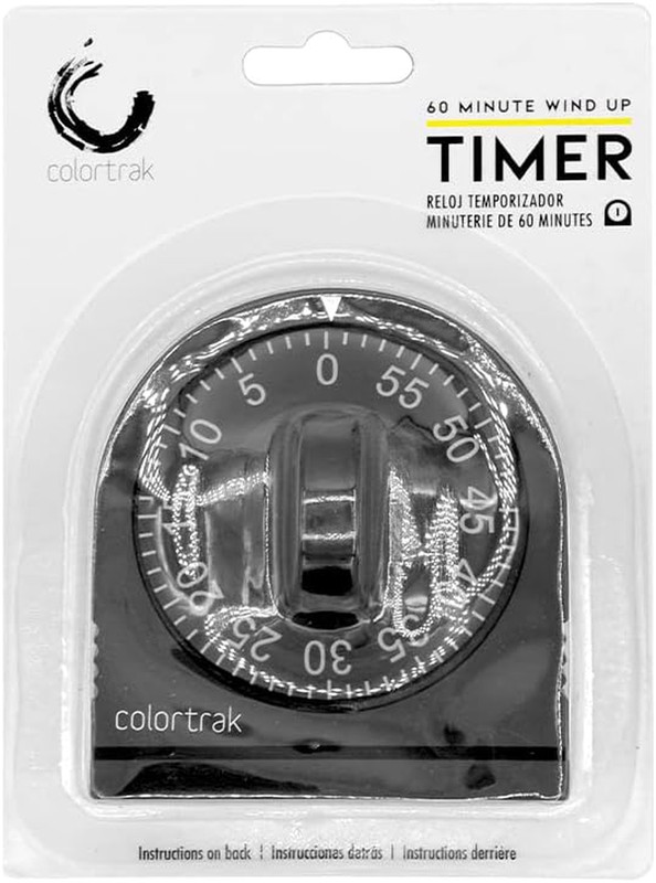 60 Minute Wind Up Timer, Visual Mechanical Timer, from 0 to 60 Minutes, for Kitc gallery