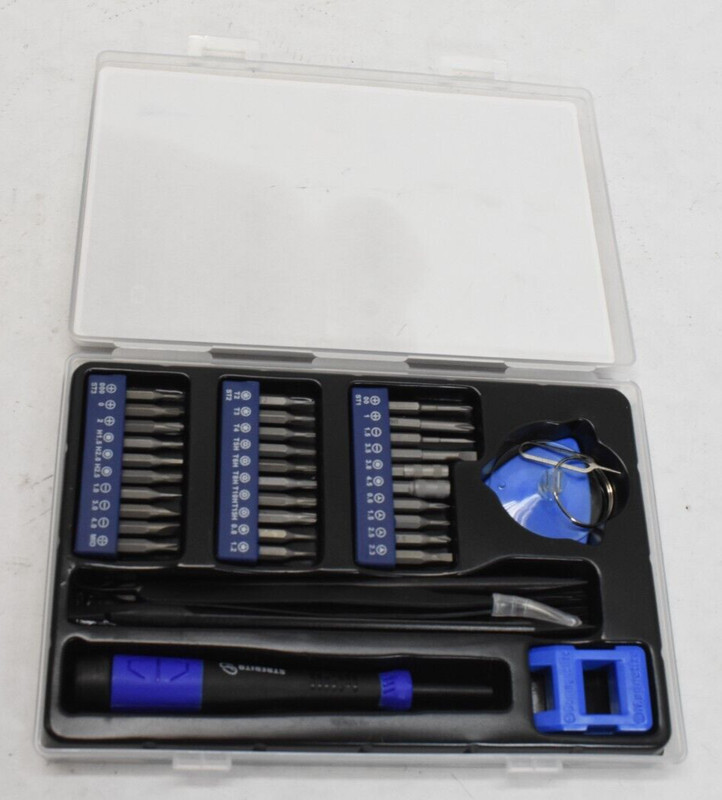 Strebito Electronics Precision Screwdriver Set S2 Steel Blue Black 43 Pieces gallery