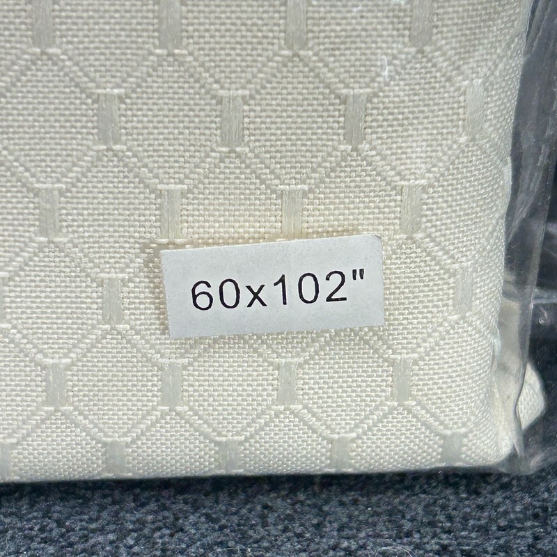 60" x 102" Eforcurtain Rectangular Tablecloth - Polyester Cotton Blend ~ NEW gallery
