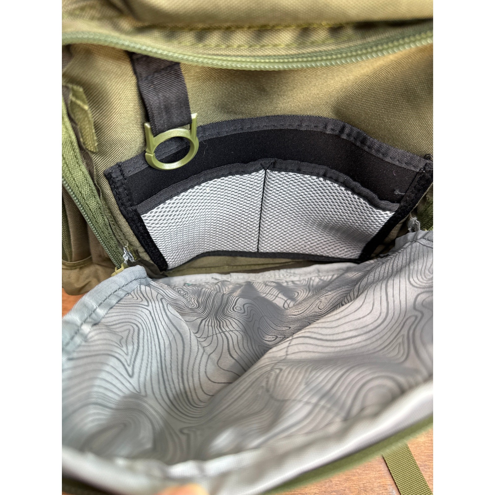 High Sierra Tactical Green Hiking Camping Backpack Knapsack 15" Computer Pack  5