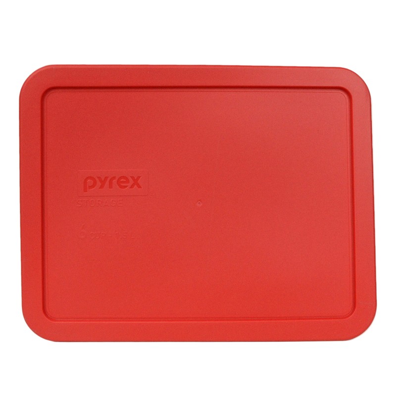 Pyrex 7211-PC Rectangular 6 Cup Red Plastic Storage Lid 2 PK New for Glass Dish gallery