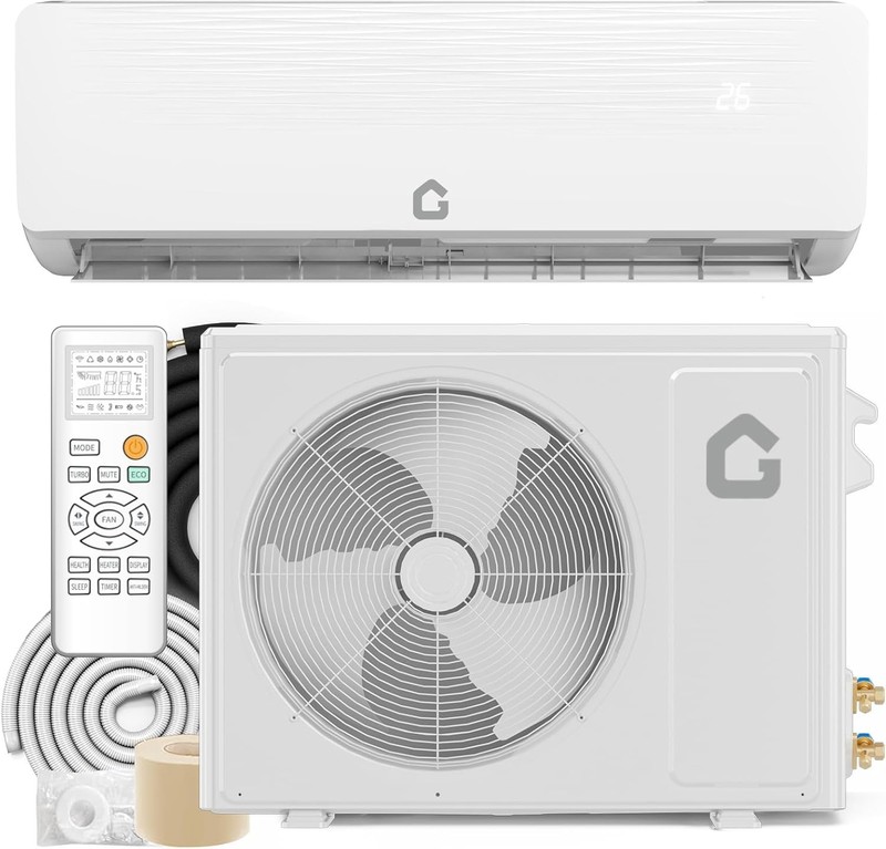 18000 BTU Mini Split Air Conditioner Heat Pump System,19 SEER2 230 V Inverter AC gallery