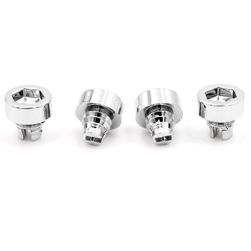 100PCS Chrome Silver Wheel Rim Lip Rivets Nuts of 7.5mm/0.3in Hole Plastic Rivet gallery