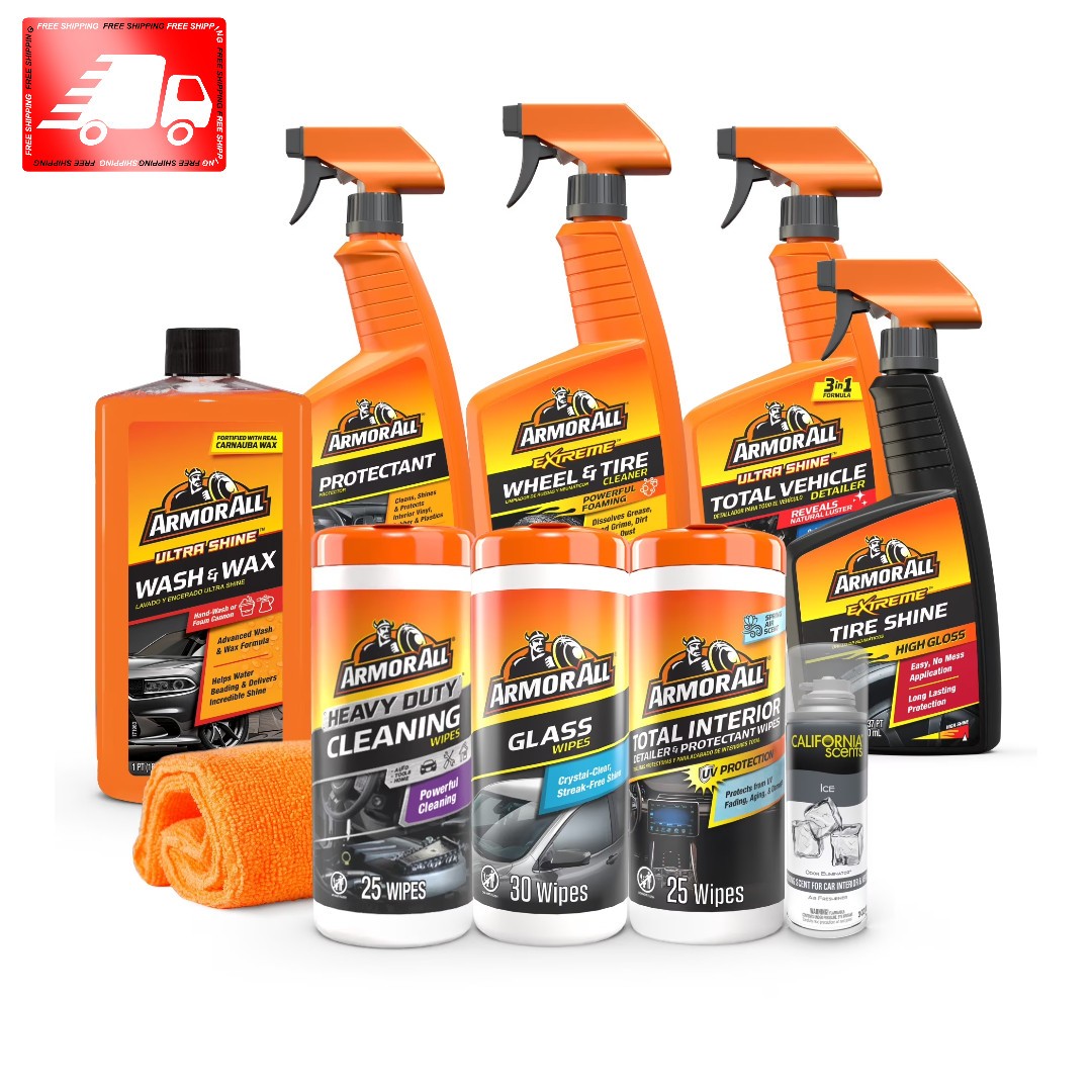 Armor All Car Care Kit 10 Piece Car Cleaning Detailing Set Free Ship gallery
