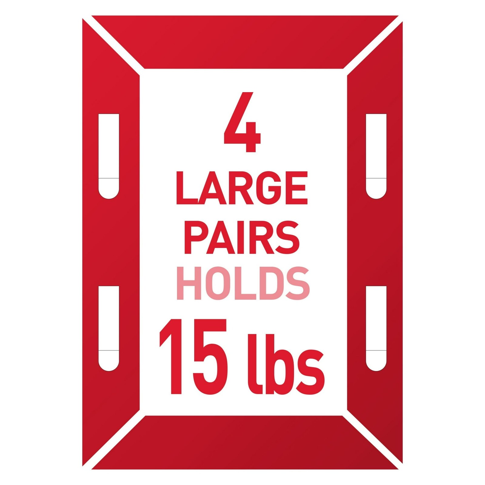 3 Pack Large Picture Hangers, Holds 15 lbs, White, Damage-Free Hanging gallery