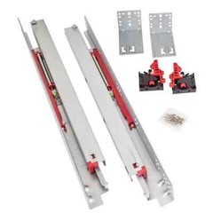Standard Duty Soft-close 100 lb Full Extension Undermount Slide Kit