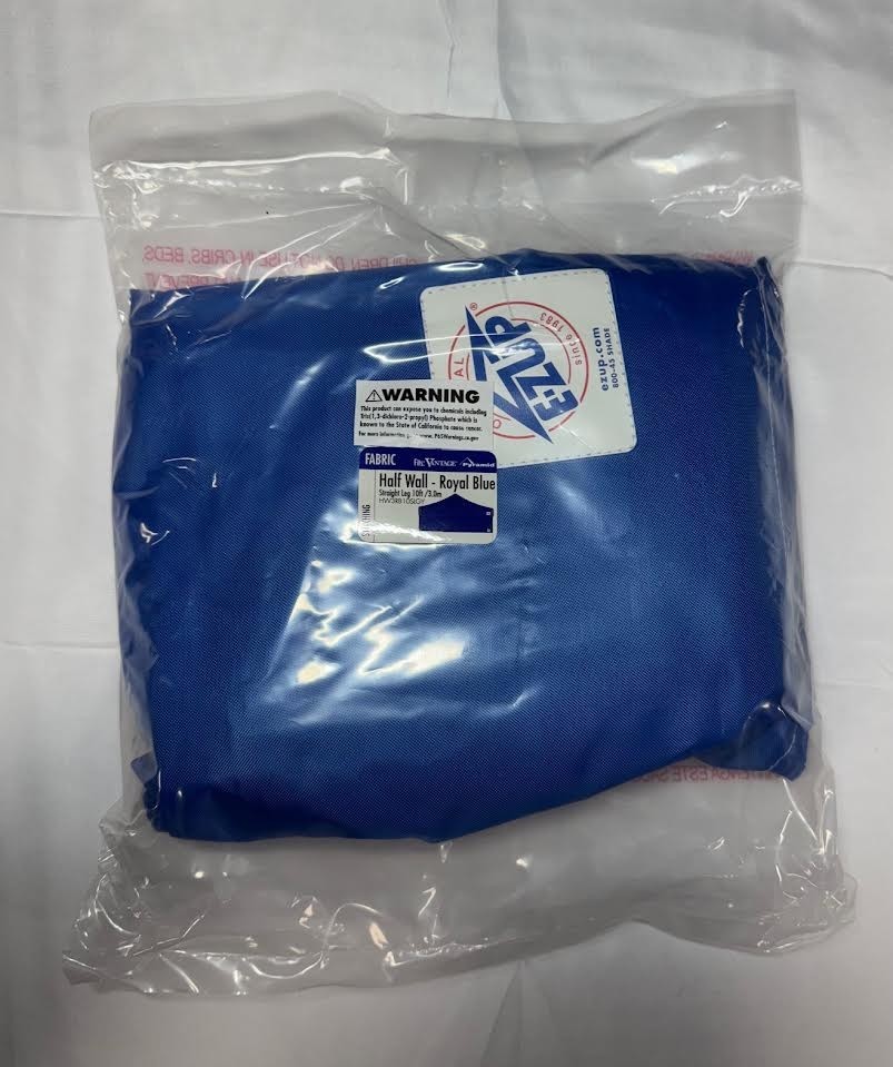 EZUP ' HALF WALL ' ROYAL BLUE ' QUICK ATTACHMENT CLIPS ' STRAIGHT LEG - 10 FT gallery