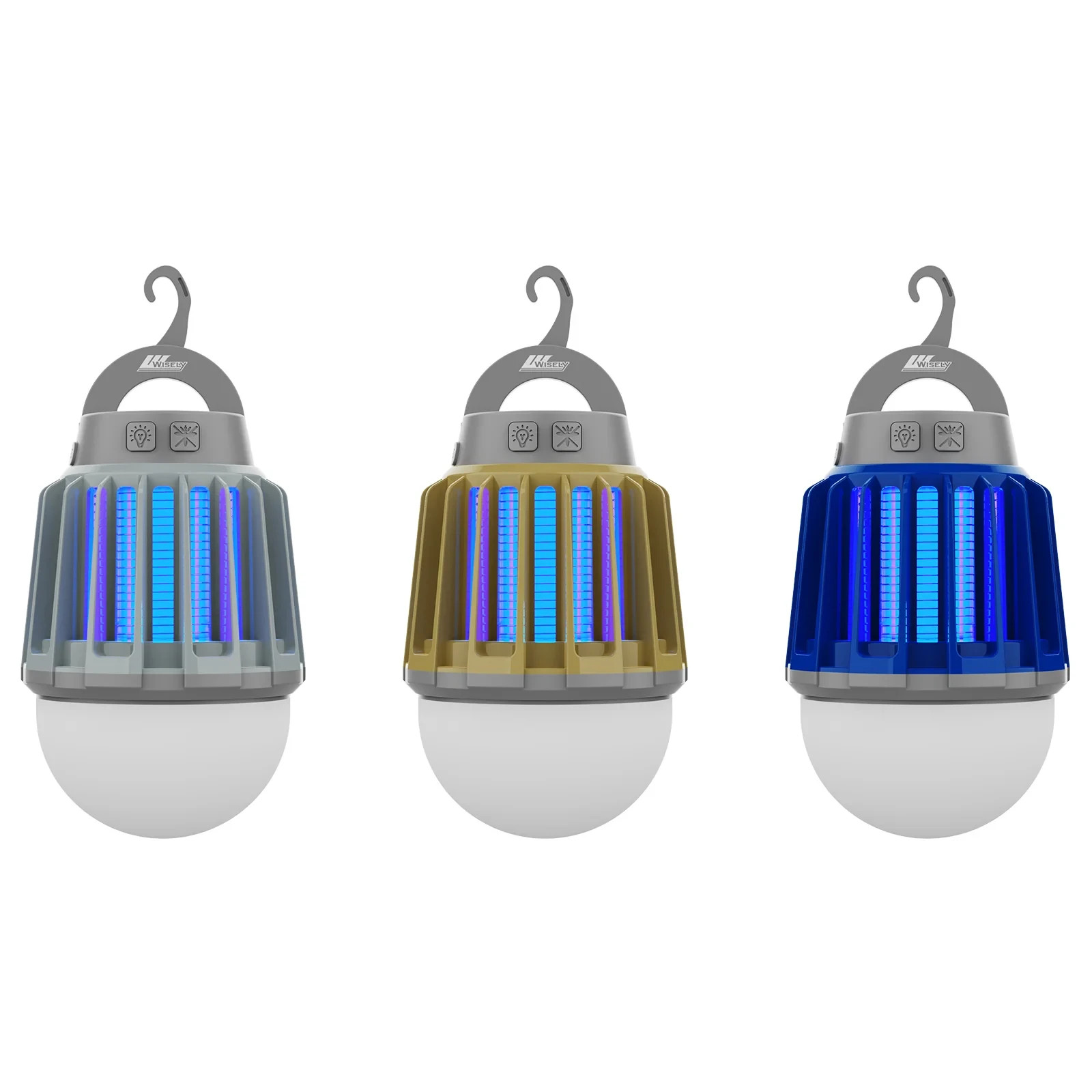 Rechargeable LED Bug Zapper Lantern Mosquito Killer Camping Light 2000mAh gallery