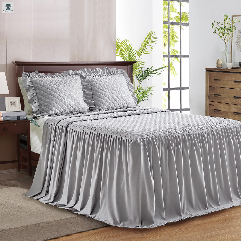 Uozzi Bedding Ruffle Skirt Bedspread Set - 30 - Ruffled Summer
