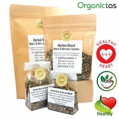 Heart Health Functional Herbal Tea Blend of 5 Selected Natural Herbs, Cardio