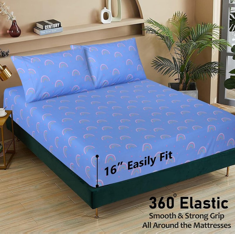 100% Cotton Percale Sheets Queen Size – Crisp Cooling Bed Sheets for Hot Slee... gallery