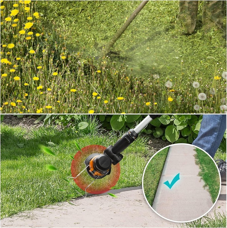 20 Pcs Grass Trimmer Line Spool & Cap for WORX Weed Eater Edger Wacker String gallery