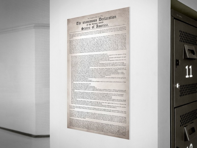Declaration Independence Remastered Readable US History Art Print Poster 12x18 gallery