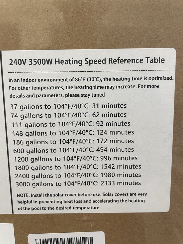 3500W Titanium Fully Submersible Electric Immersion Water Heater GFCI/Temp Probe gallery