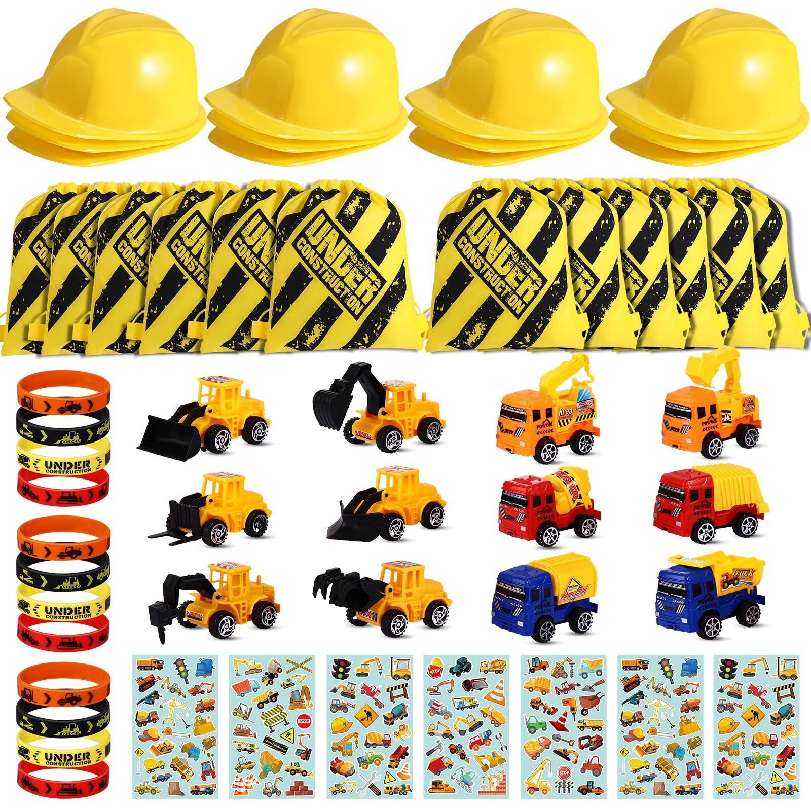 Sratte 55 Pieces Construction Vehicle Birthday Party Favors Supplies Set, Con... gallery