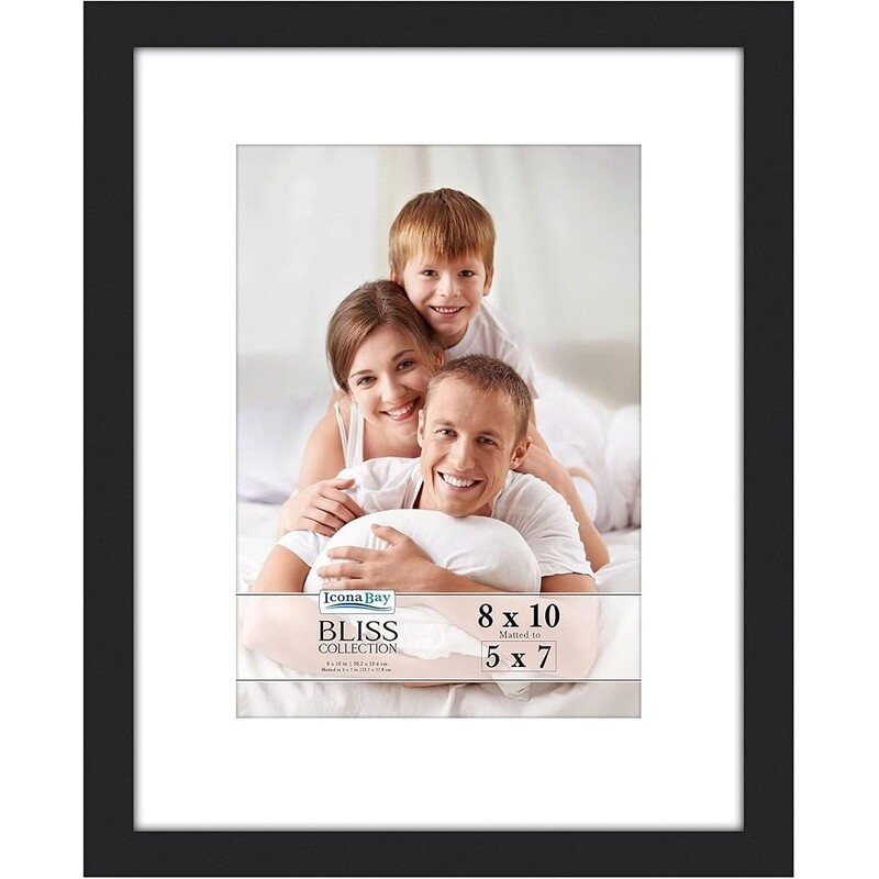 8x10 Picture Frame W/ Removable Mat 5x7 Photo Wall Mount Tabletop Display New gallery